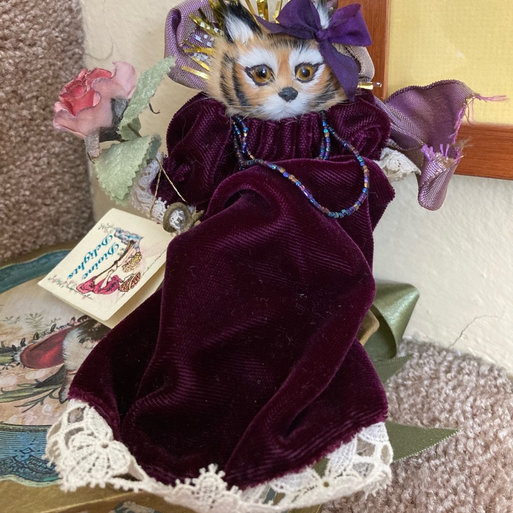 Divine Delights Vintage Cat Doll Figurine By Artist Sandie Nowell @ BriarRose.